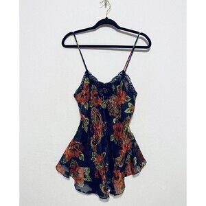 COPY - Vintage Victorias Secret Lingerie Womens Small Floral Chemise Babydoll B…